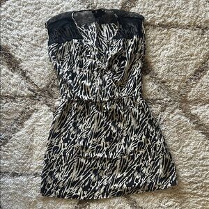 Stylish Black and White Women's Dress